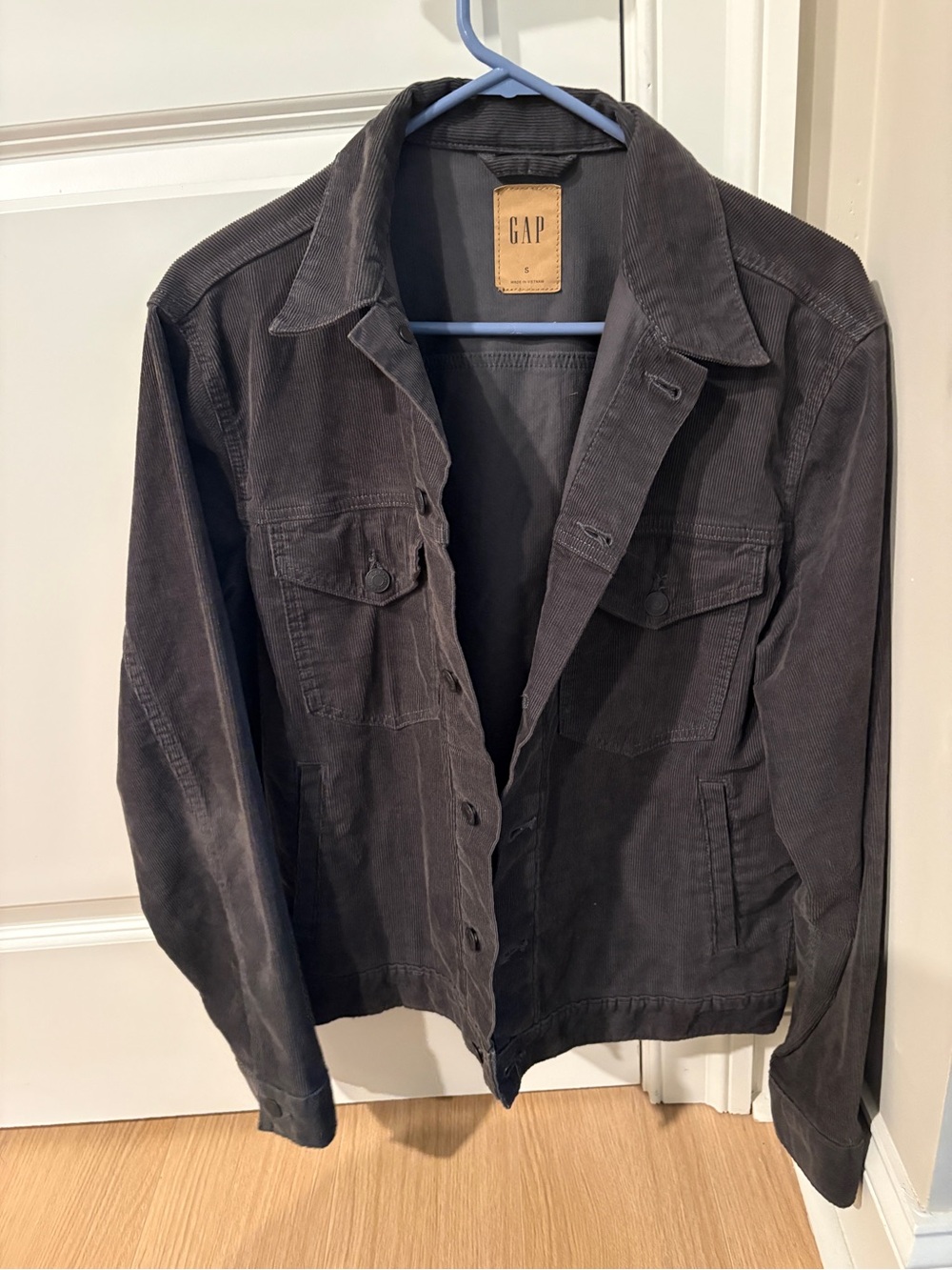 Gap Gray Corduroy Trucker Jacket Small